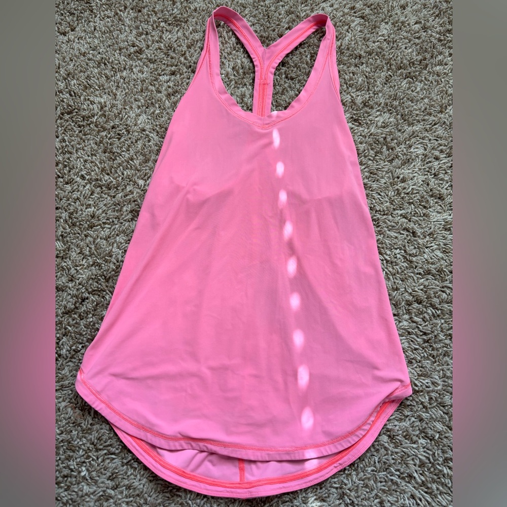 Pink lululemon tank top